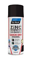 Paint Quick Dry Enamel Flat Black Dymark 325g