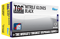 Gloves Nitrile Disposable Black X Small Box 100